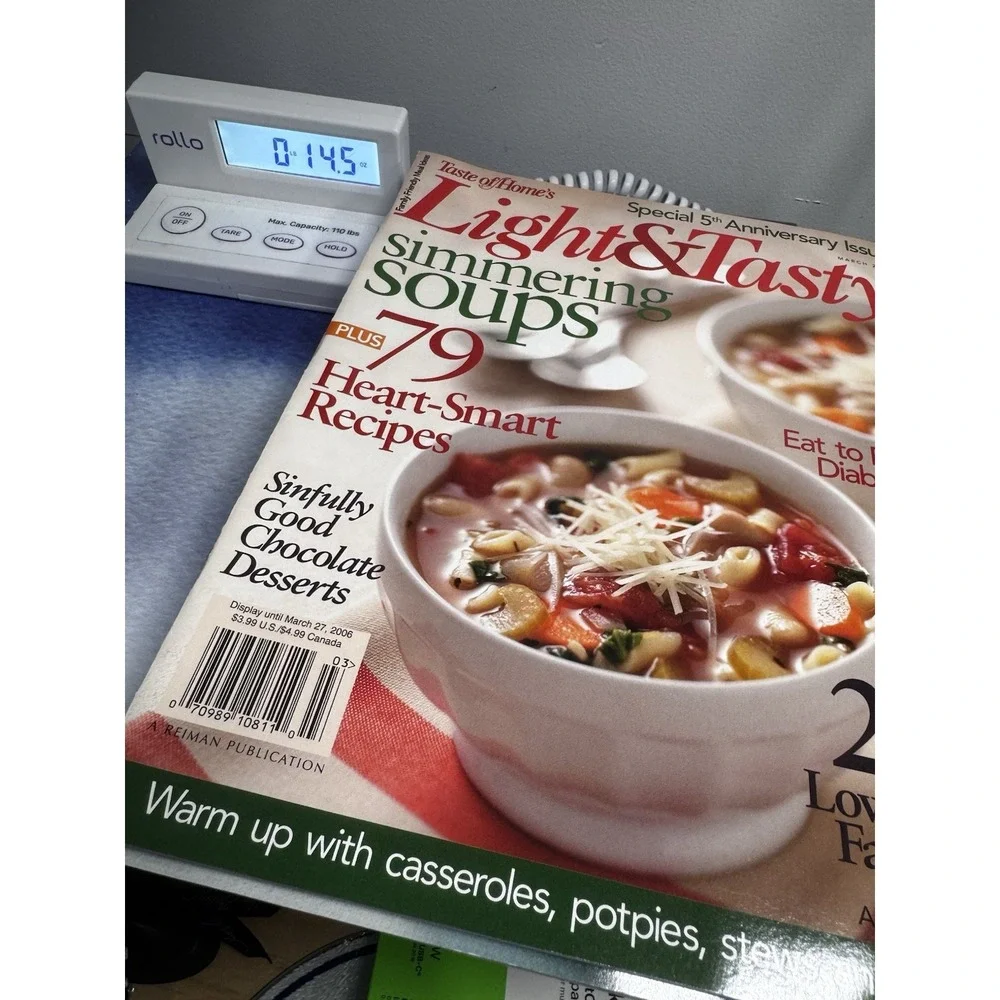 Lot of 3‎ Taste of Home Light & Tasty and Healthy Cooking Magazines 2005 2006